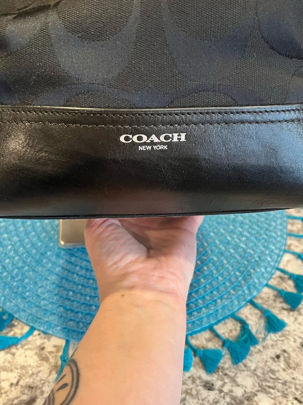 Coach Shoulder Bag Legacy Signature Duffle 21149